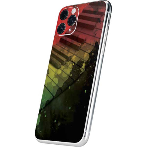 Rasta Color Keys iPhone 11 Pro Skin